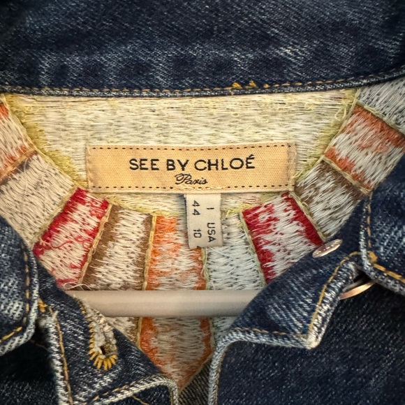 Beautiful and incredibly unique see by Chloe denim jacket - Picture 6 of 6